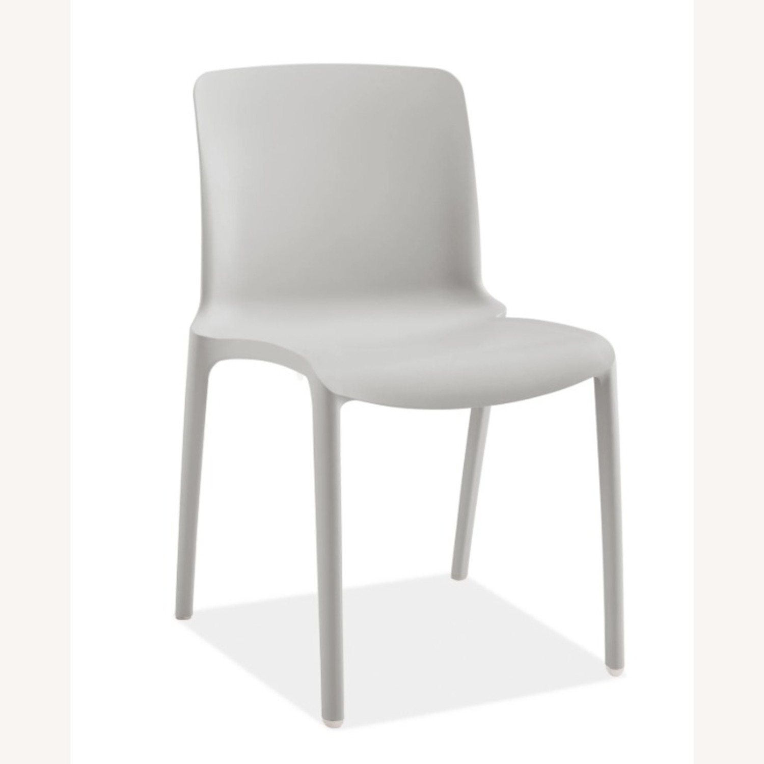 Casprini Tiffany Light Gray Plastic Dining Chairs - image-4