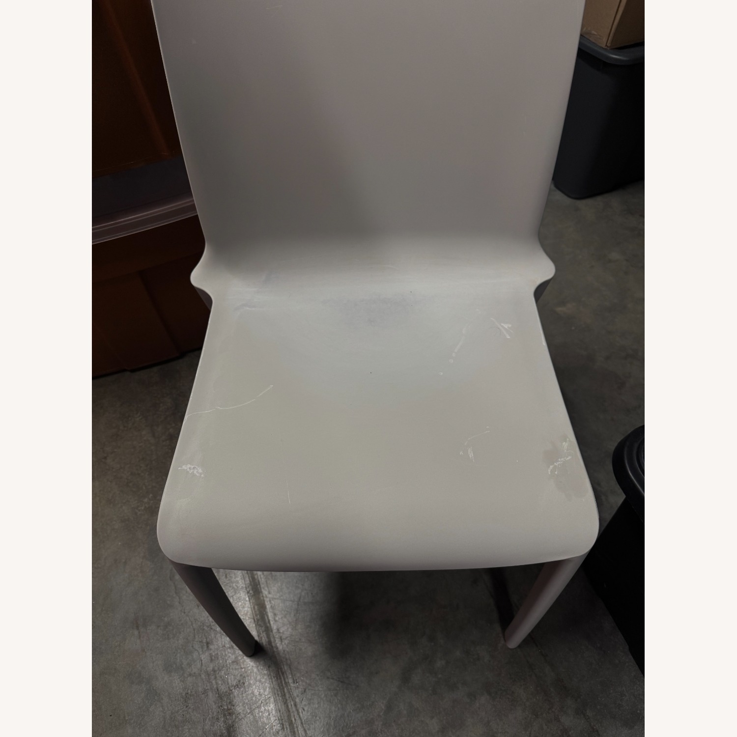 Casprini Tiffany Light Gray Plastic Dining Chairs - image-2