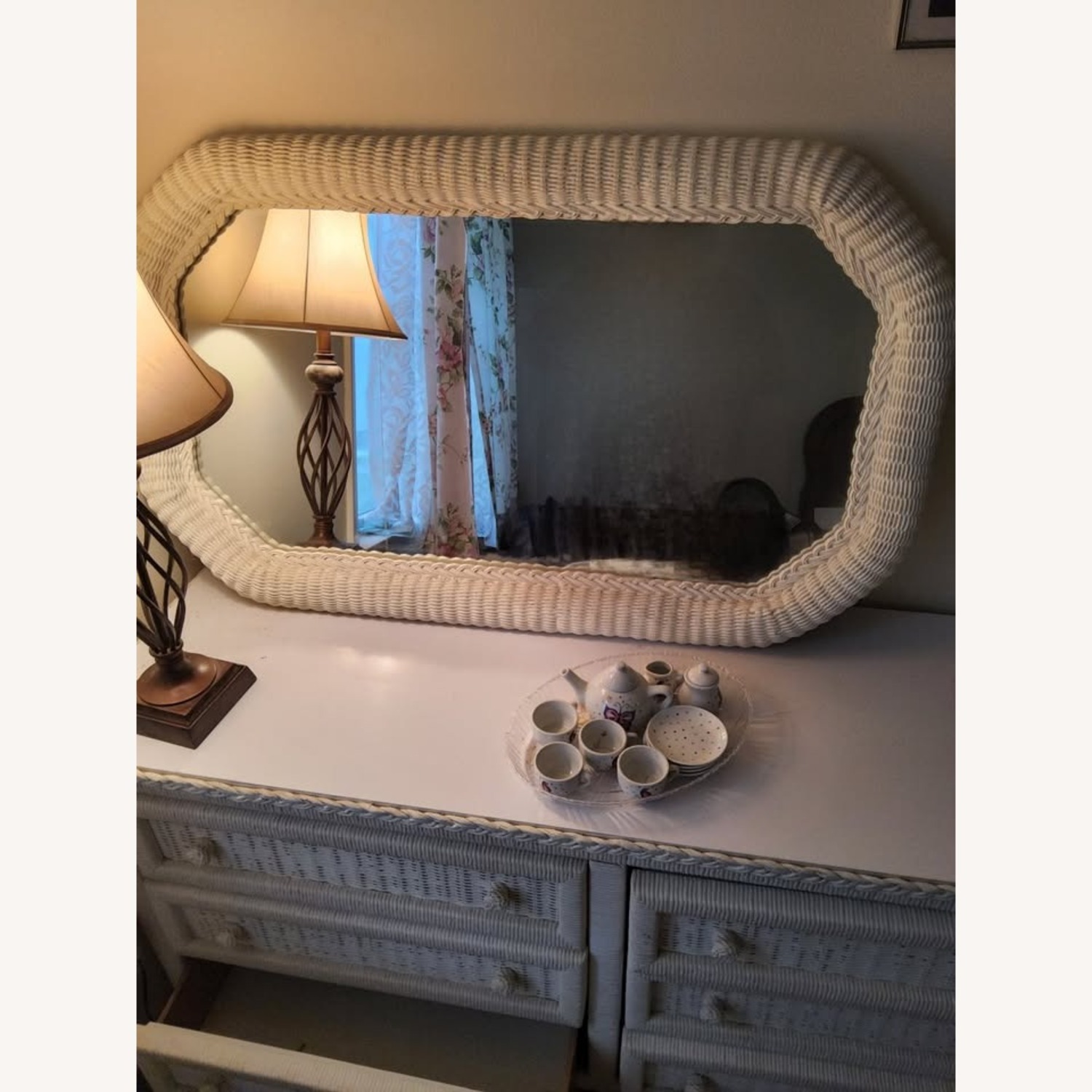 Henry Link White Wicker Dresser - image-4