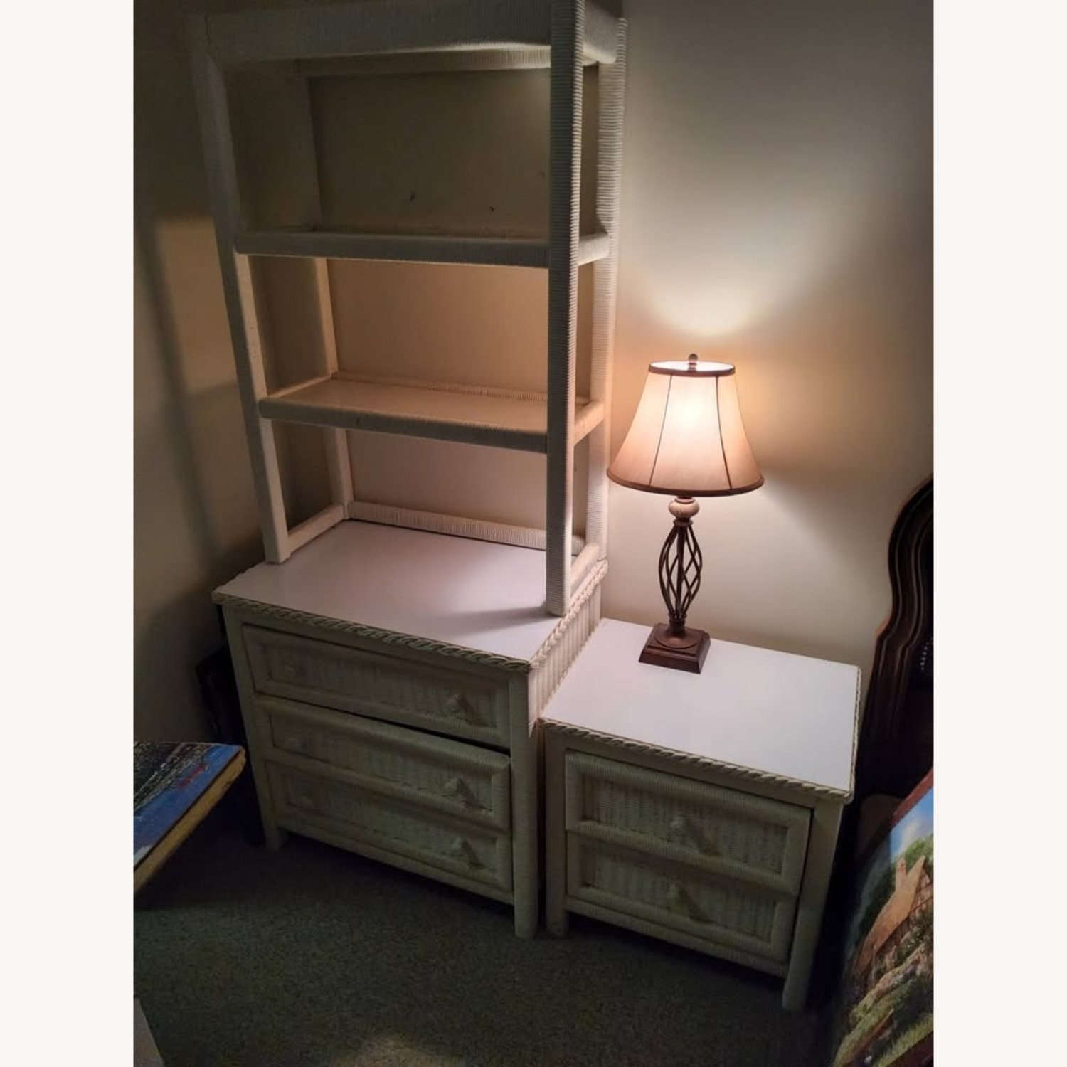 Henry Link White Wicker Dresser - image-5