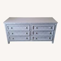 Henry Link White Wicker Dresser