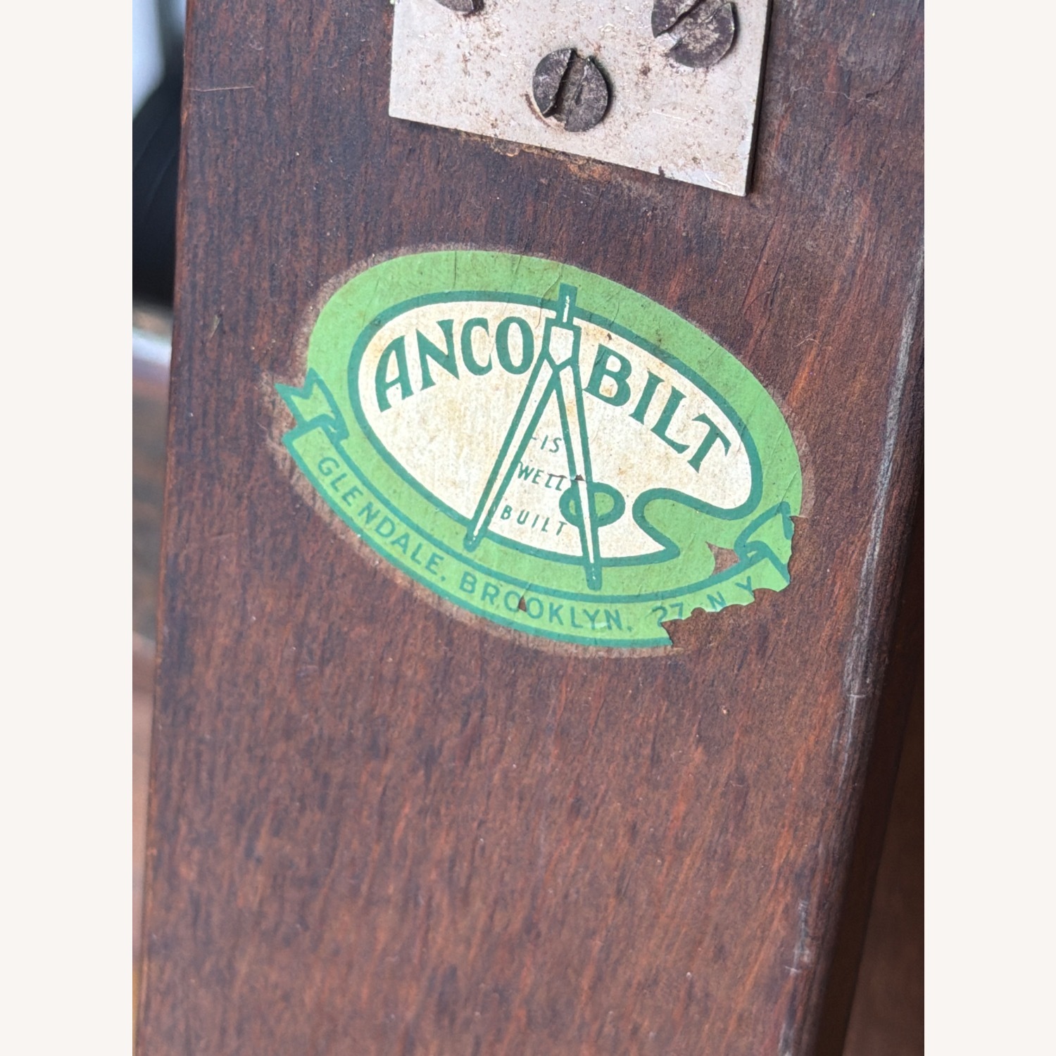 Vintage/Antique Anco Bilt Dark Brown Wood Décor - image-8