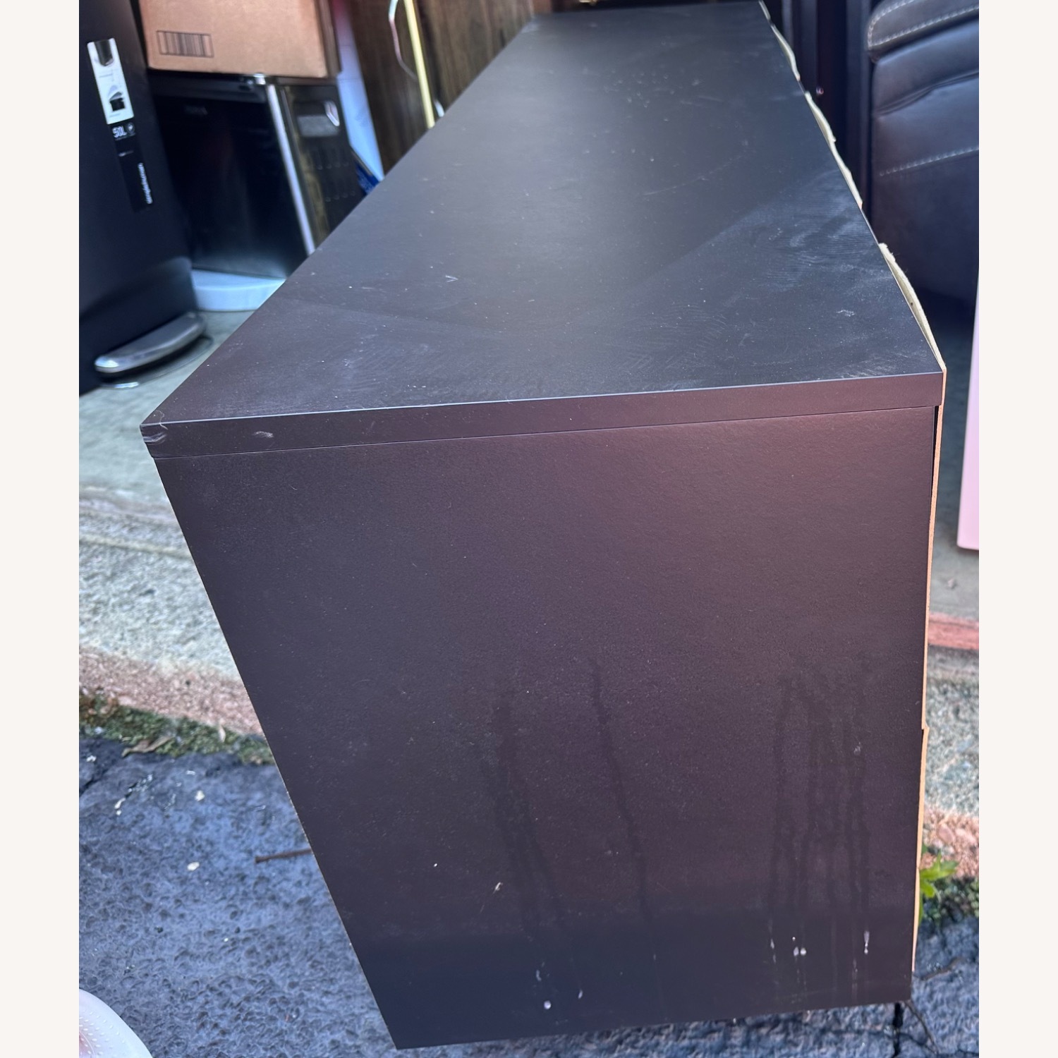 Black Wood Media Storage - image-2