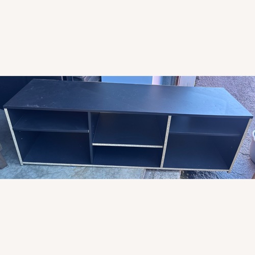 Used Black Wood Media Storage for sale on AptDeco