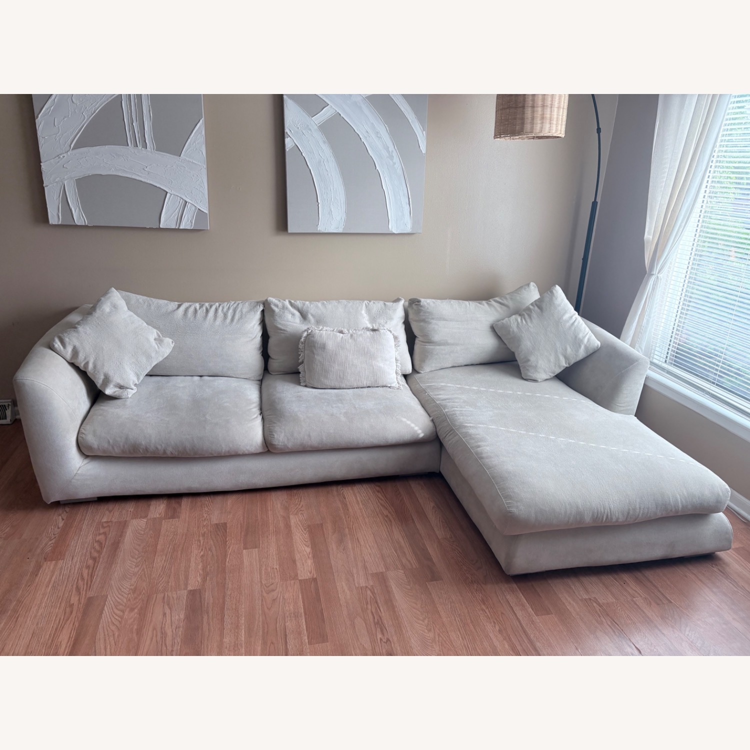 Valyou Furniture Natural Fabric 2 Piece Sectional - image-2