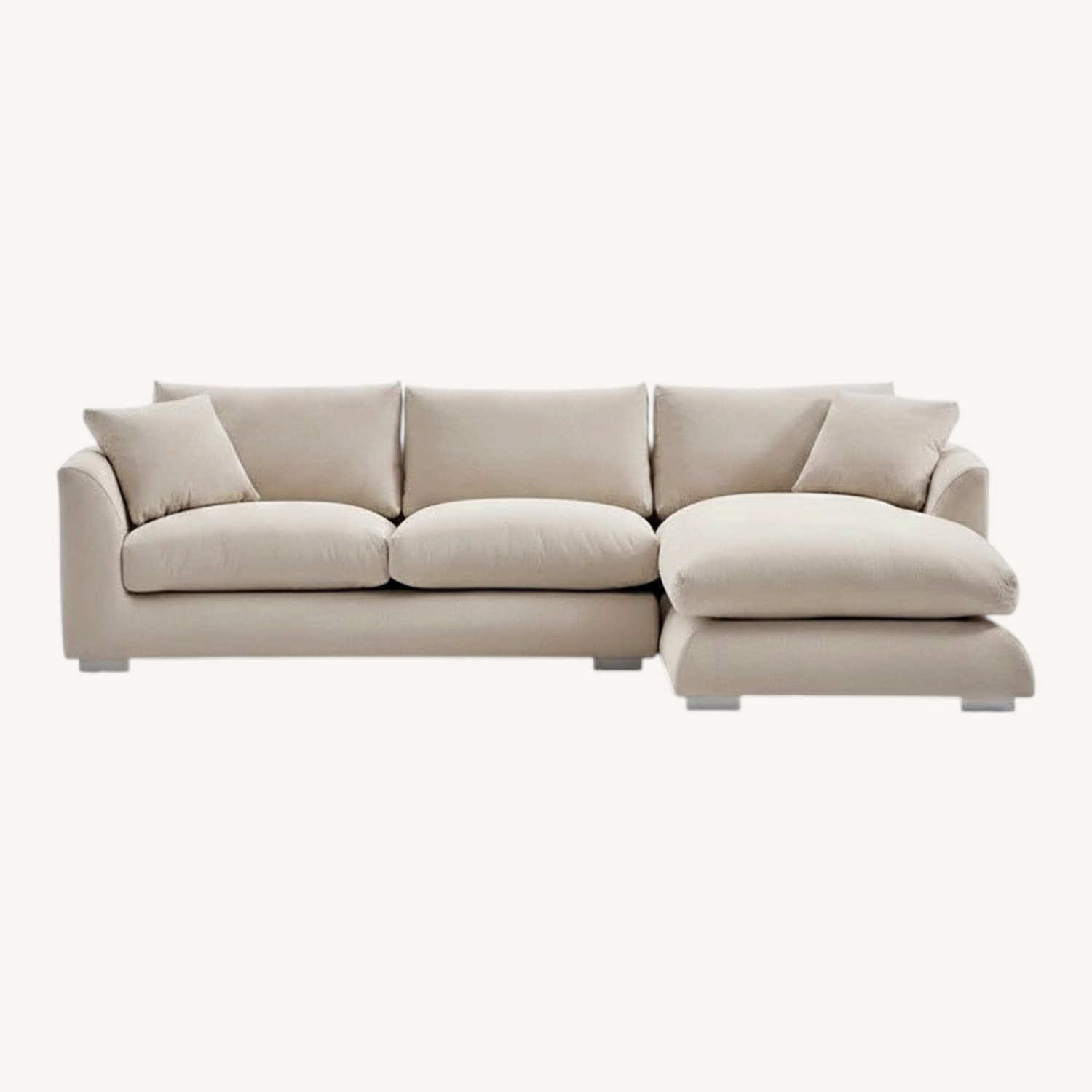 Valyou Furniture Natural Fabric 2 Piece Sectional - image-0