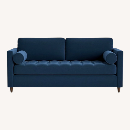 Used Joybird Blue Velvet Sleeper Sofa for sale on AptDeco