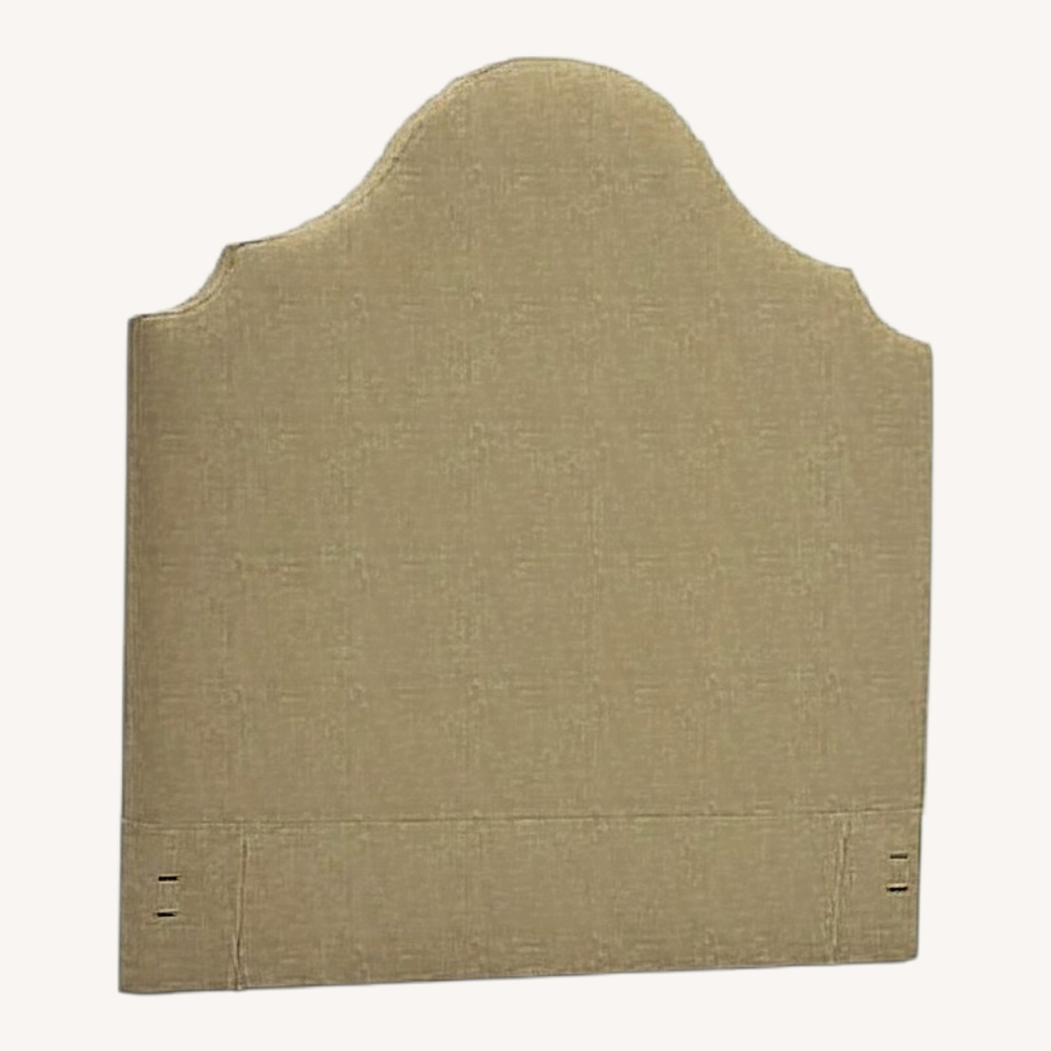 West Elm Taupe Oversized Upholstered Headboard - image-0