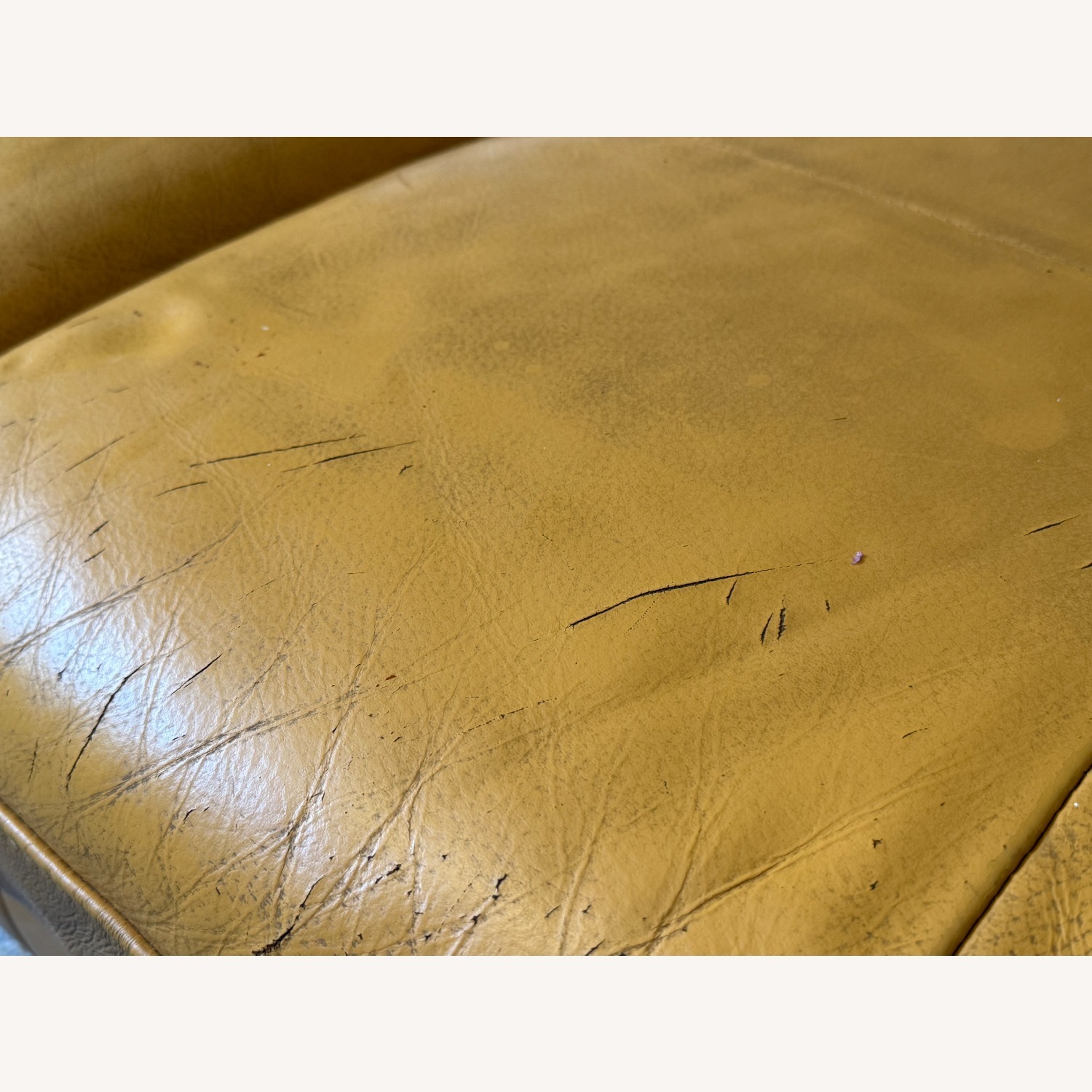 J&M Warm Yellow Italian Leather Sectional  - image-3