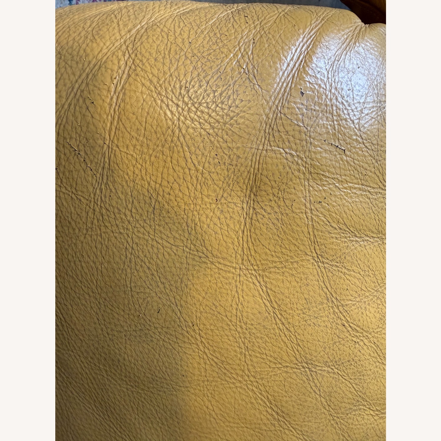 J&M Warm Yellow Italian Leather Sectional  - image-5