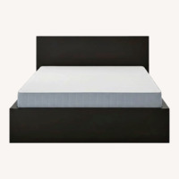IKEA Malm Dark Brown Wood King Bed