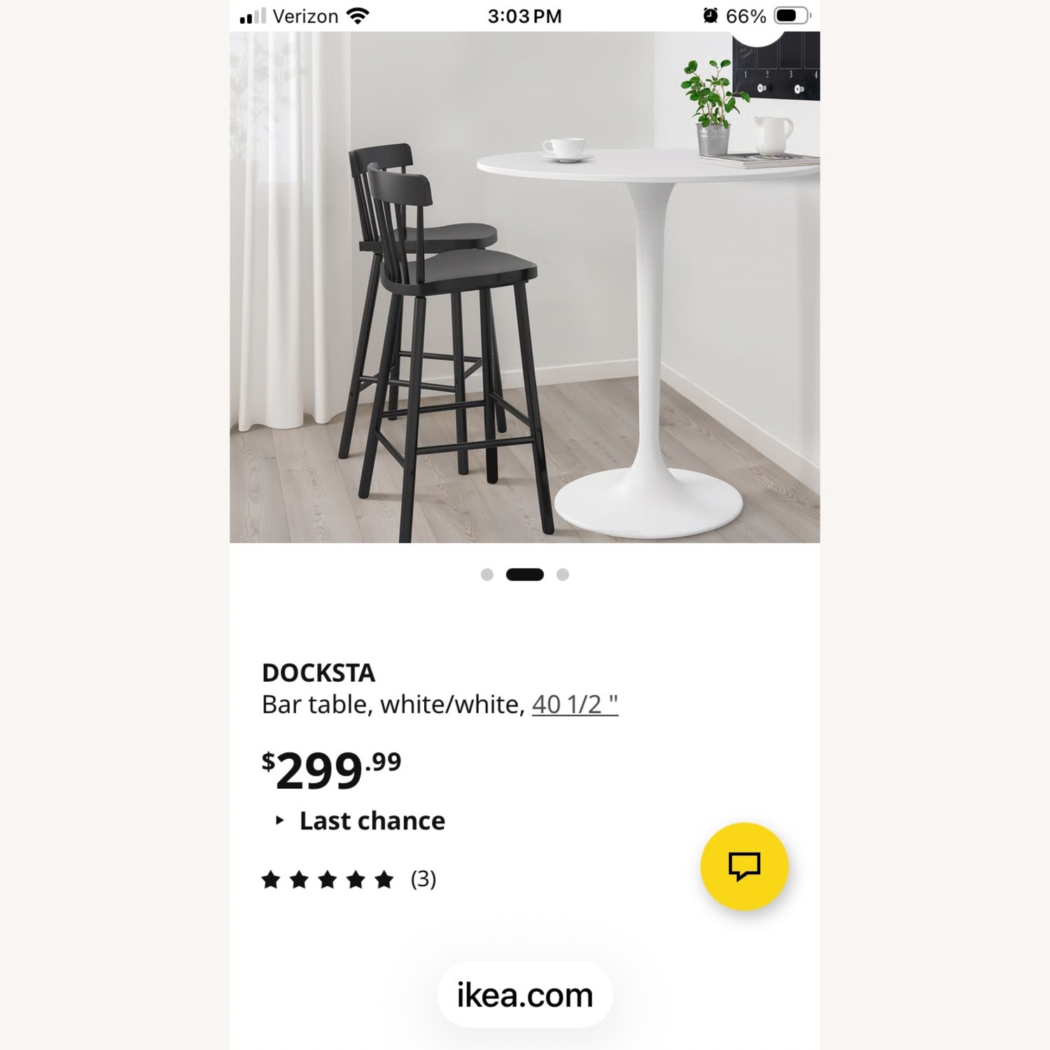 IKEA Docksta Bar Height Table - image-5