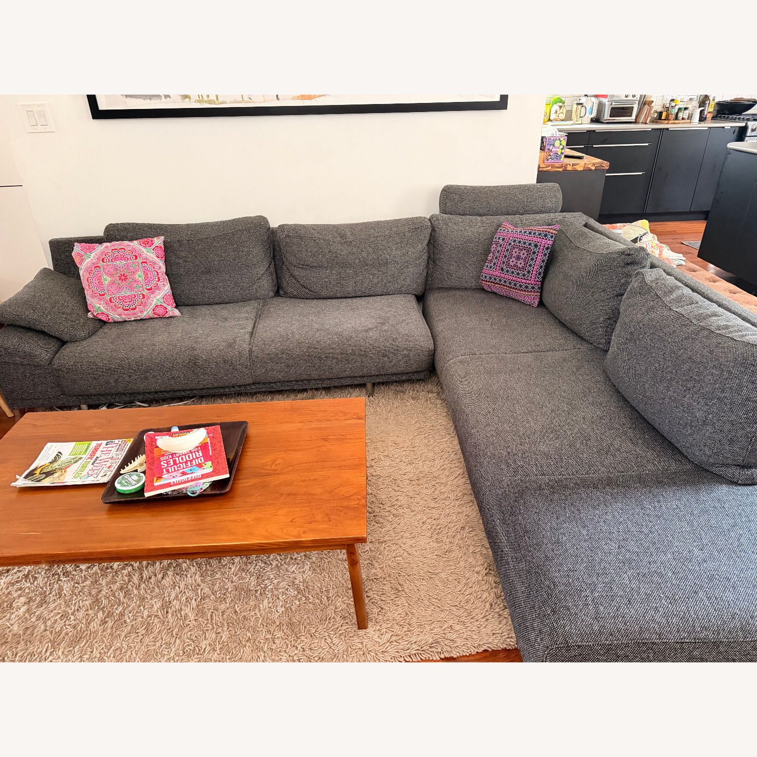 BoConcept Dark Gray Fabric 2 Piece Sectional - image-4