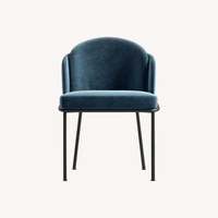 Rove Concepts Angelo Dark Gray Velvet Dining Chairs