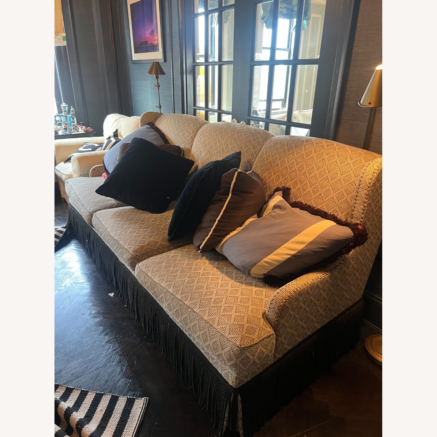 Celerie Kemble Black and White Couch - image-3