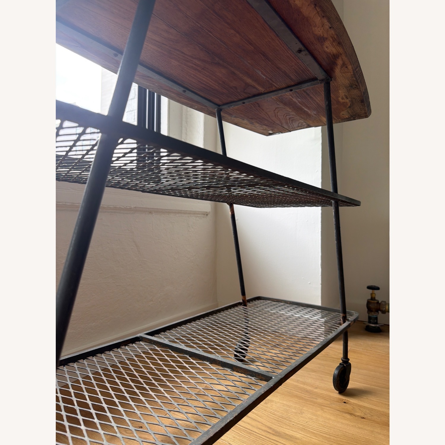 Vintage/Antique Natural Wood Bar Cart - image-6