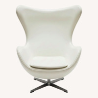 Faux Leather Egg Chair