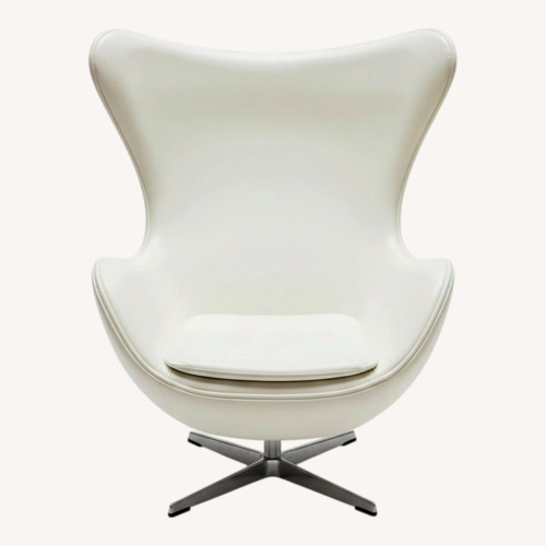 Used Faux Leather Egg Chair for sale on AptDeco