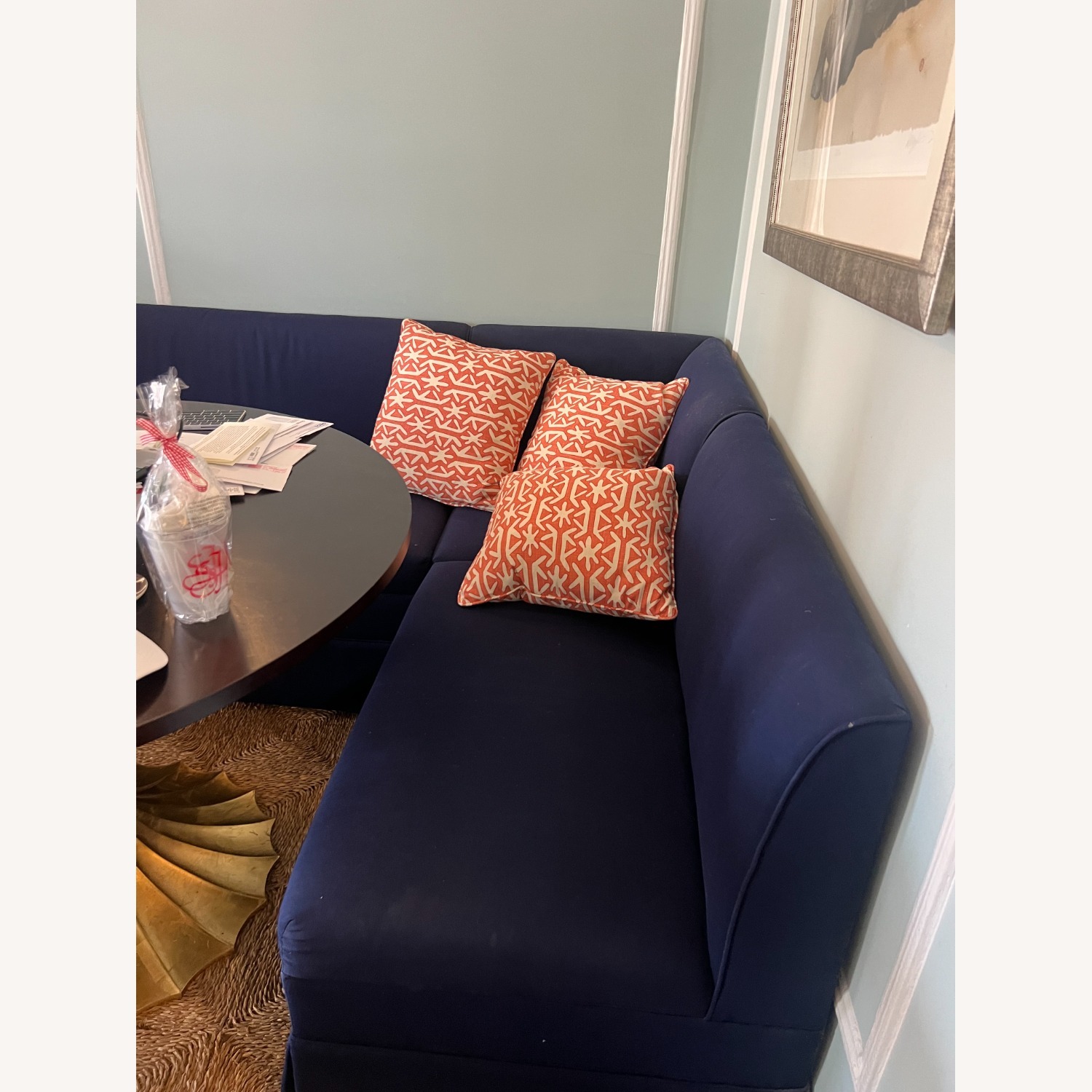 Navy Ballard Designs Corner Banquette - image-2