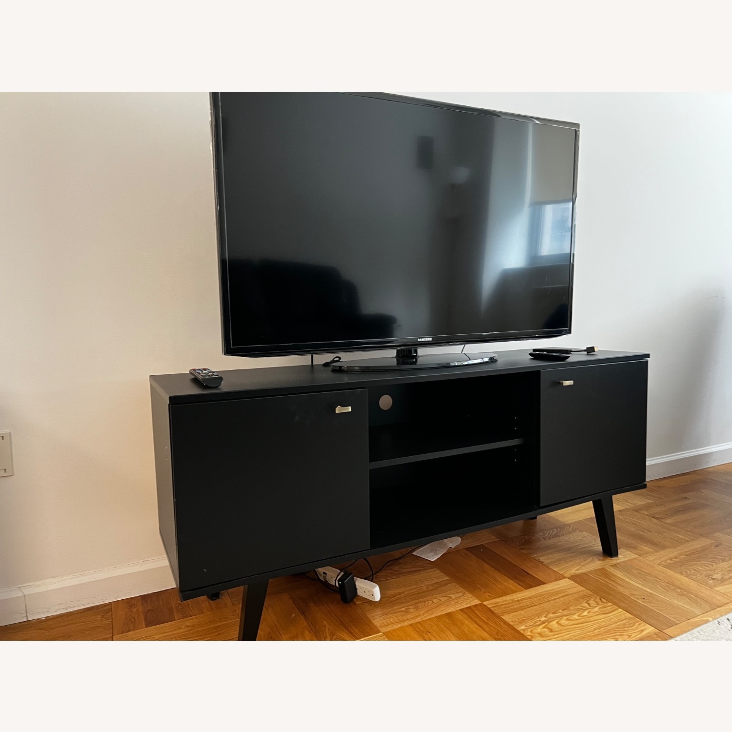 Black Wood Media Storage - image-5