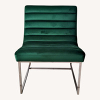 Green Velvet Accent Chair