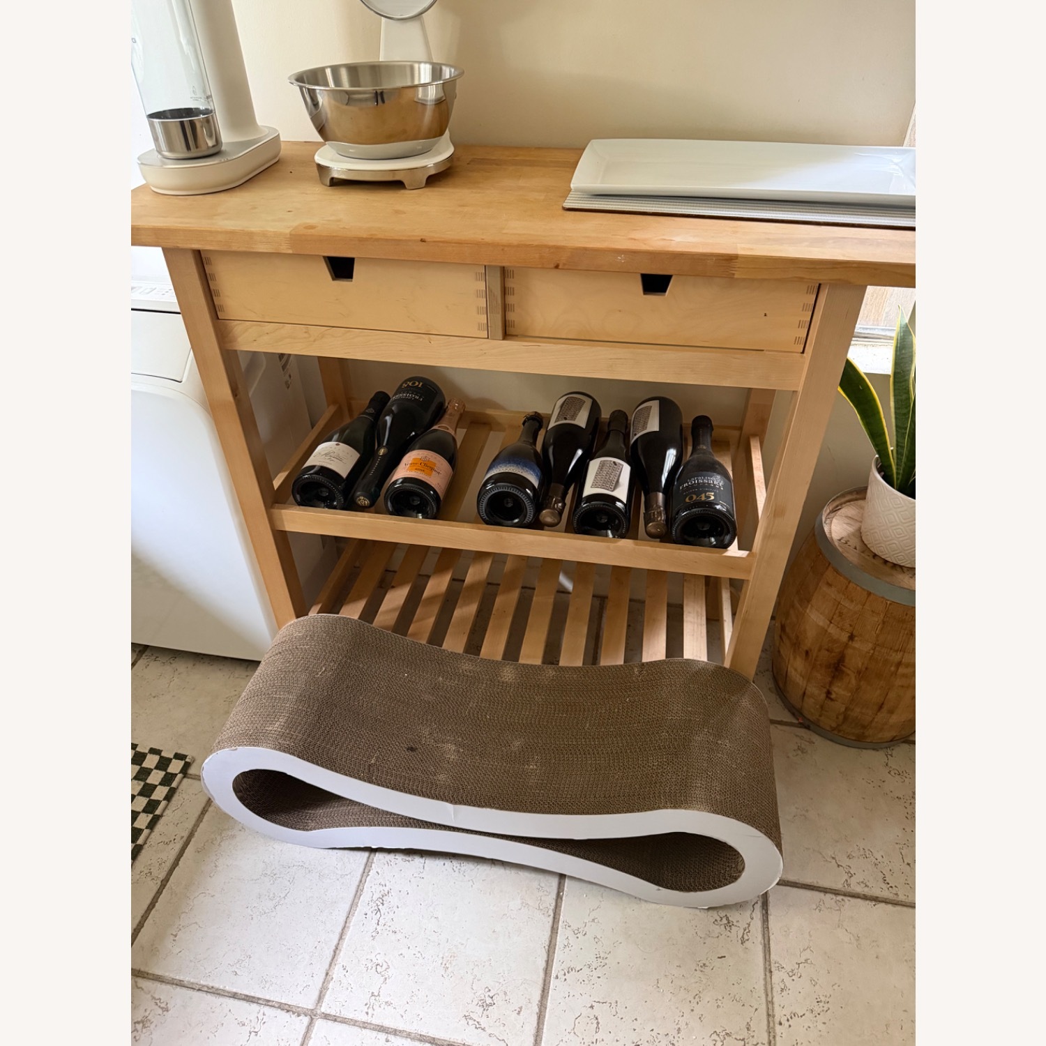 Kitchen Island Natural Wood Sideboard - image-1