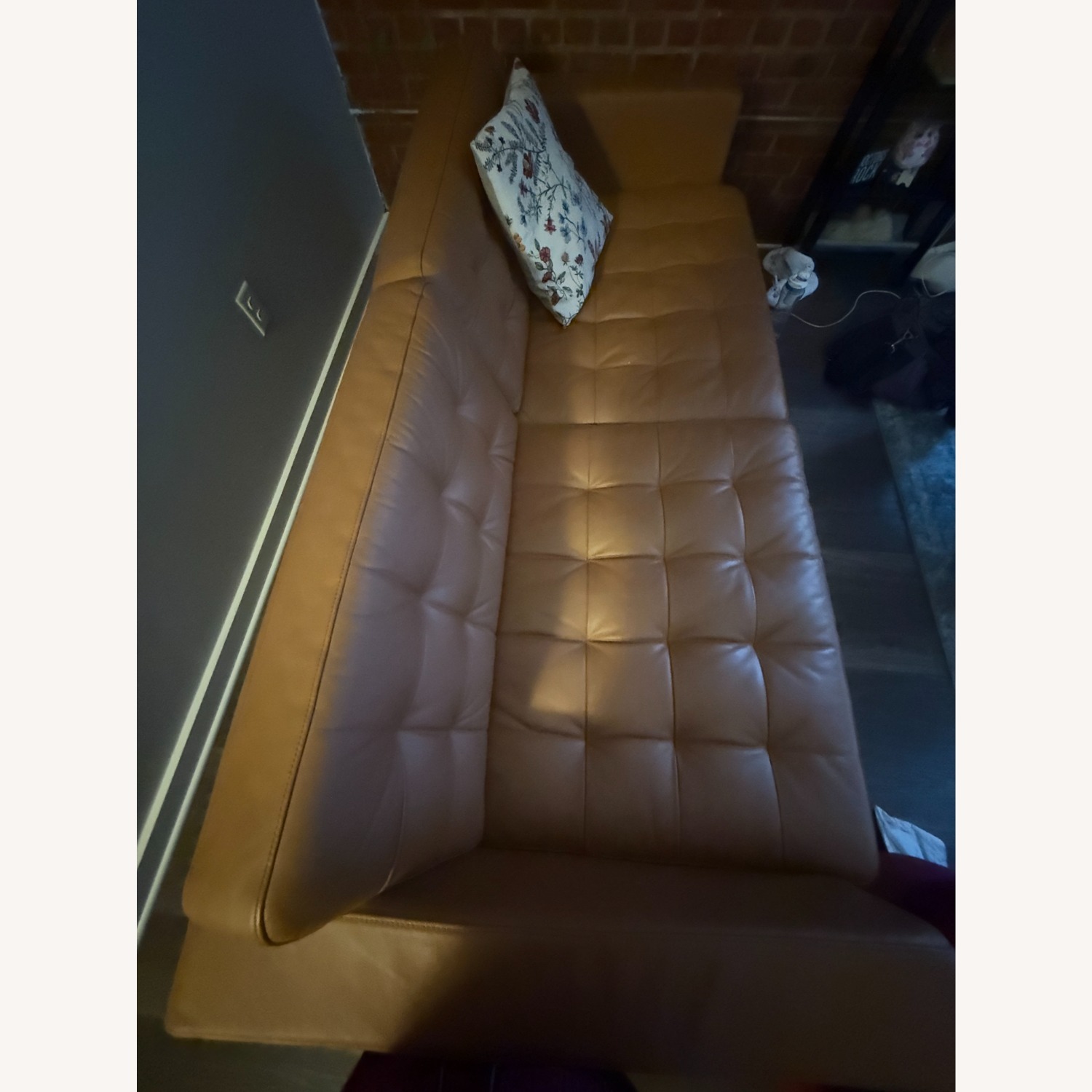 IKEA Morabo Golden Brown Gaux Leather Couch  - image-3