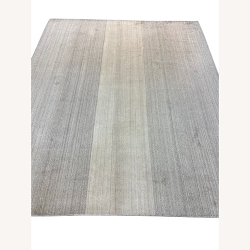 Used Modern Light Gray Wool Area Rug 8' x 10' for sale on AptDeco