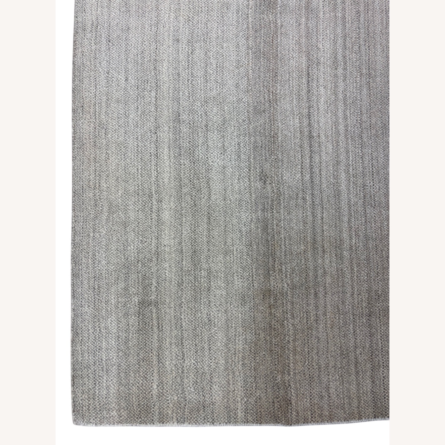 Modern Light Gray Wool Area Rug 8' x 10' - image-3