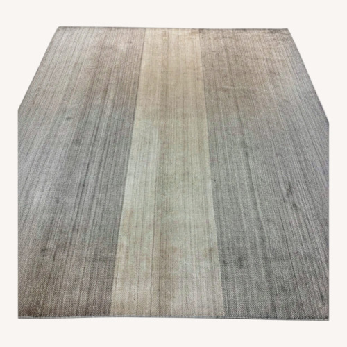Used Modern Light Gray Wool Area Rug 8' x 10' for sale on AptDeco