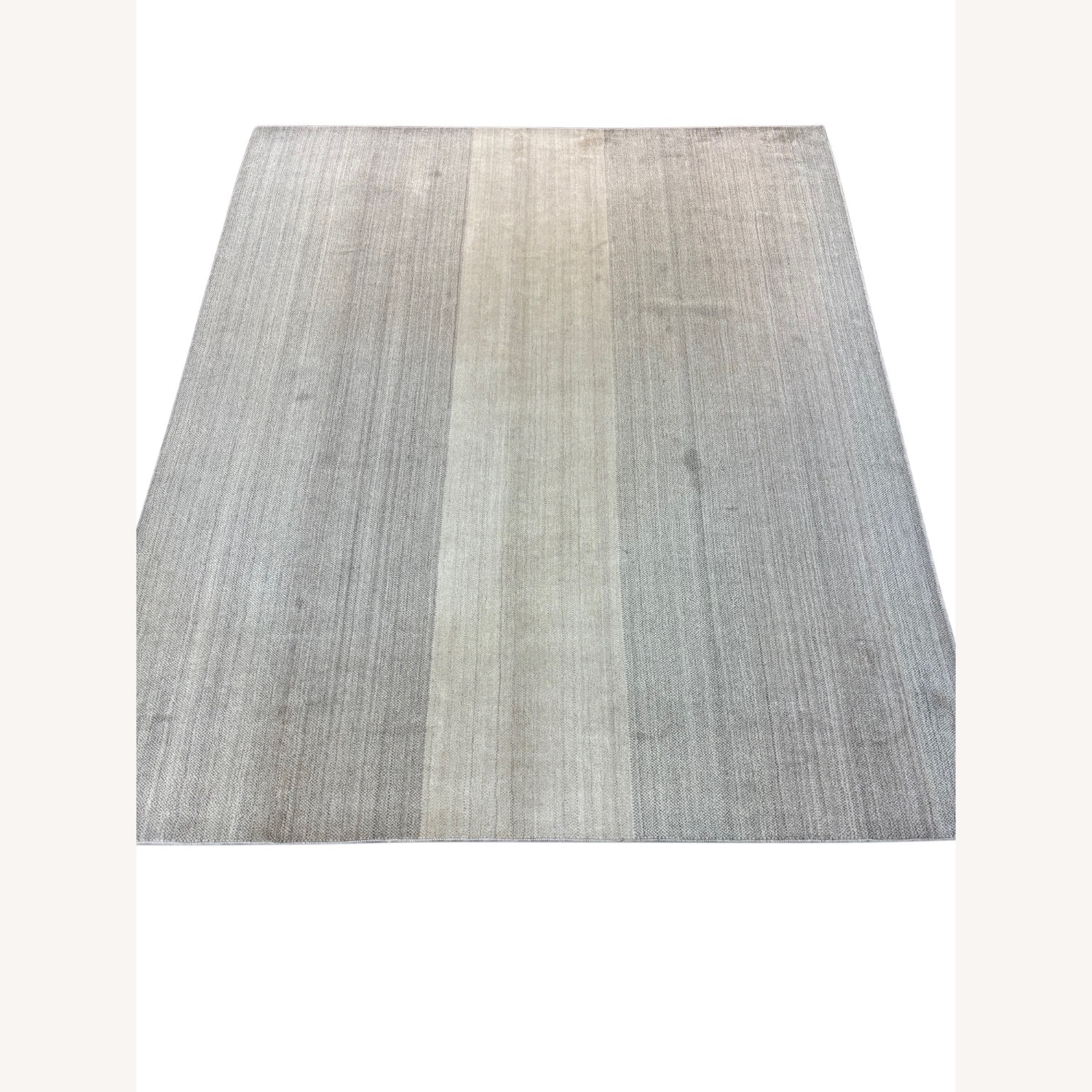 Modern Light Gray Wool Area Rug 8' x 10' - image-2