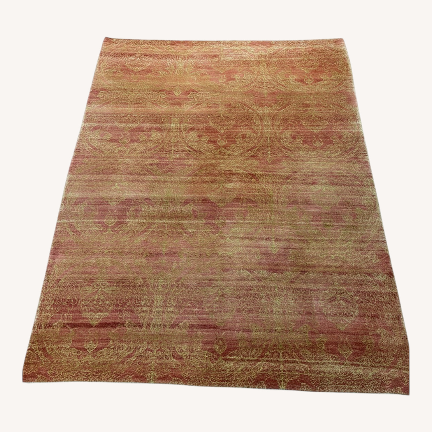 Orange Wool Area Rug 8' x 10' - image-0