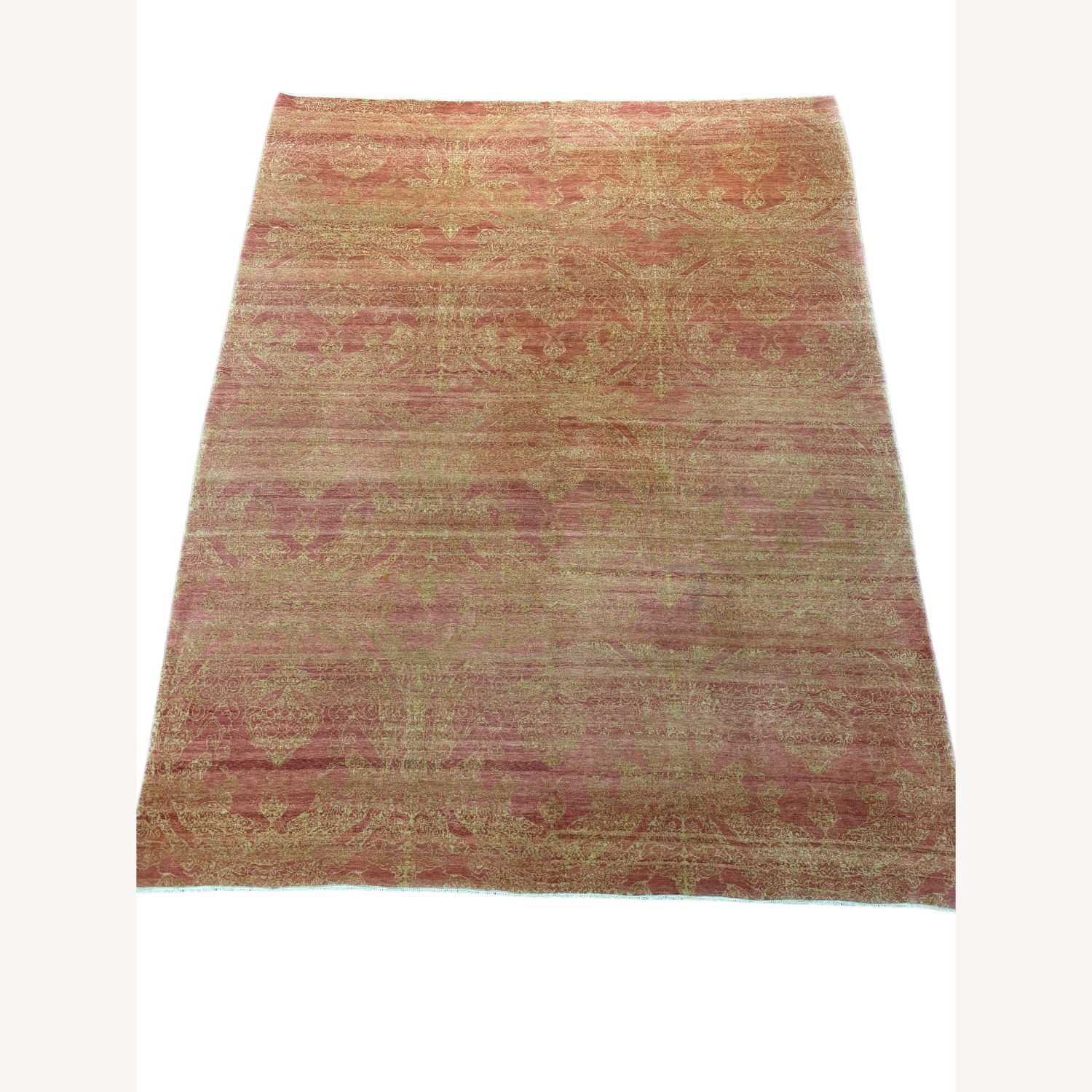 Orange Wool Area Rug 8' x 10' - image-1