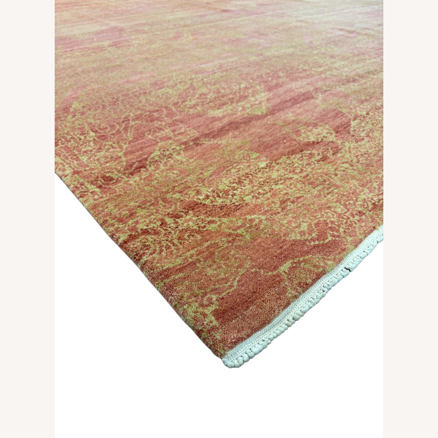 Orange Wool Area Rug 8' x 10' - image-5