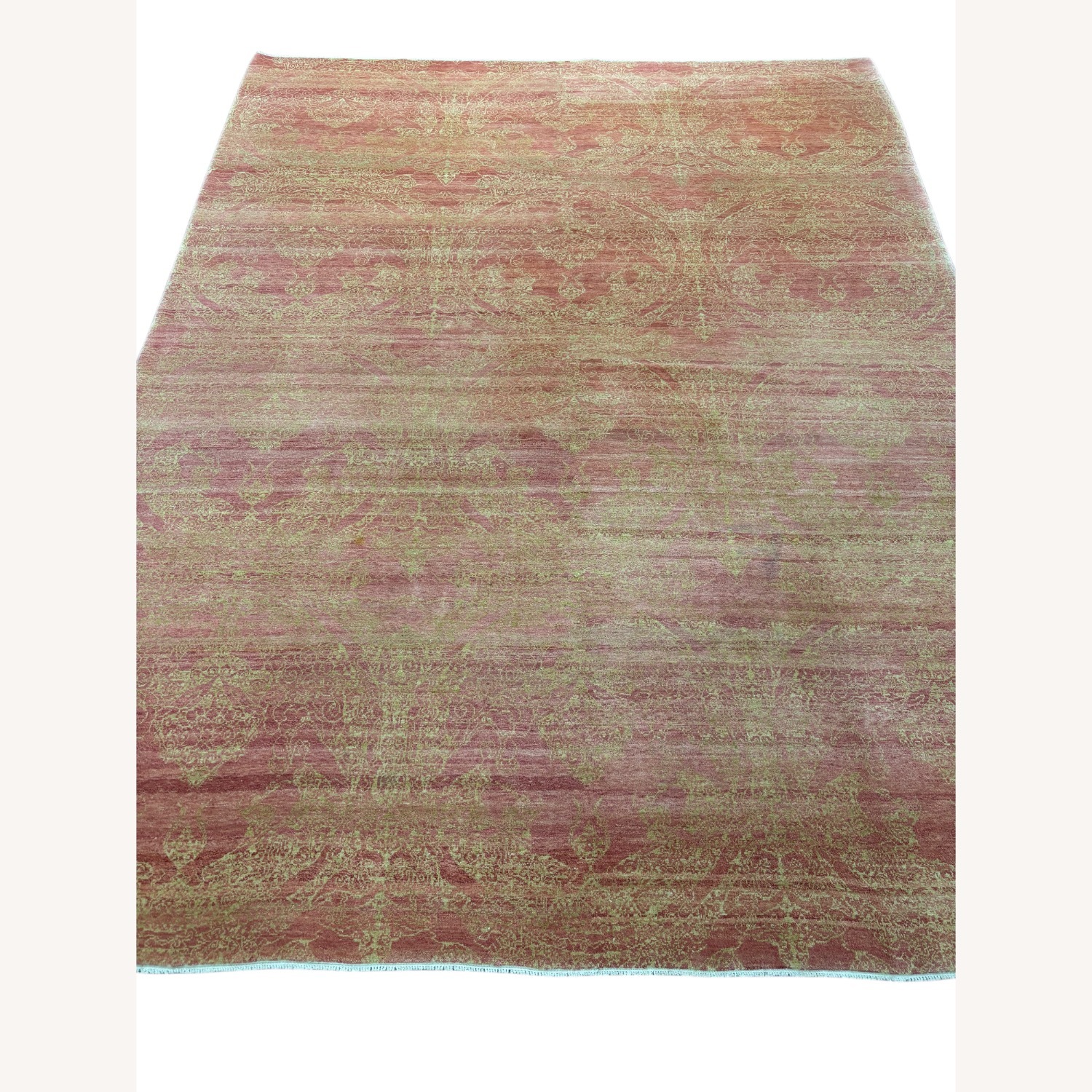 Orange Wool Area Rug 8' x 10' - image-2