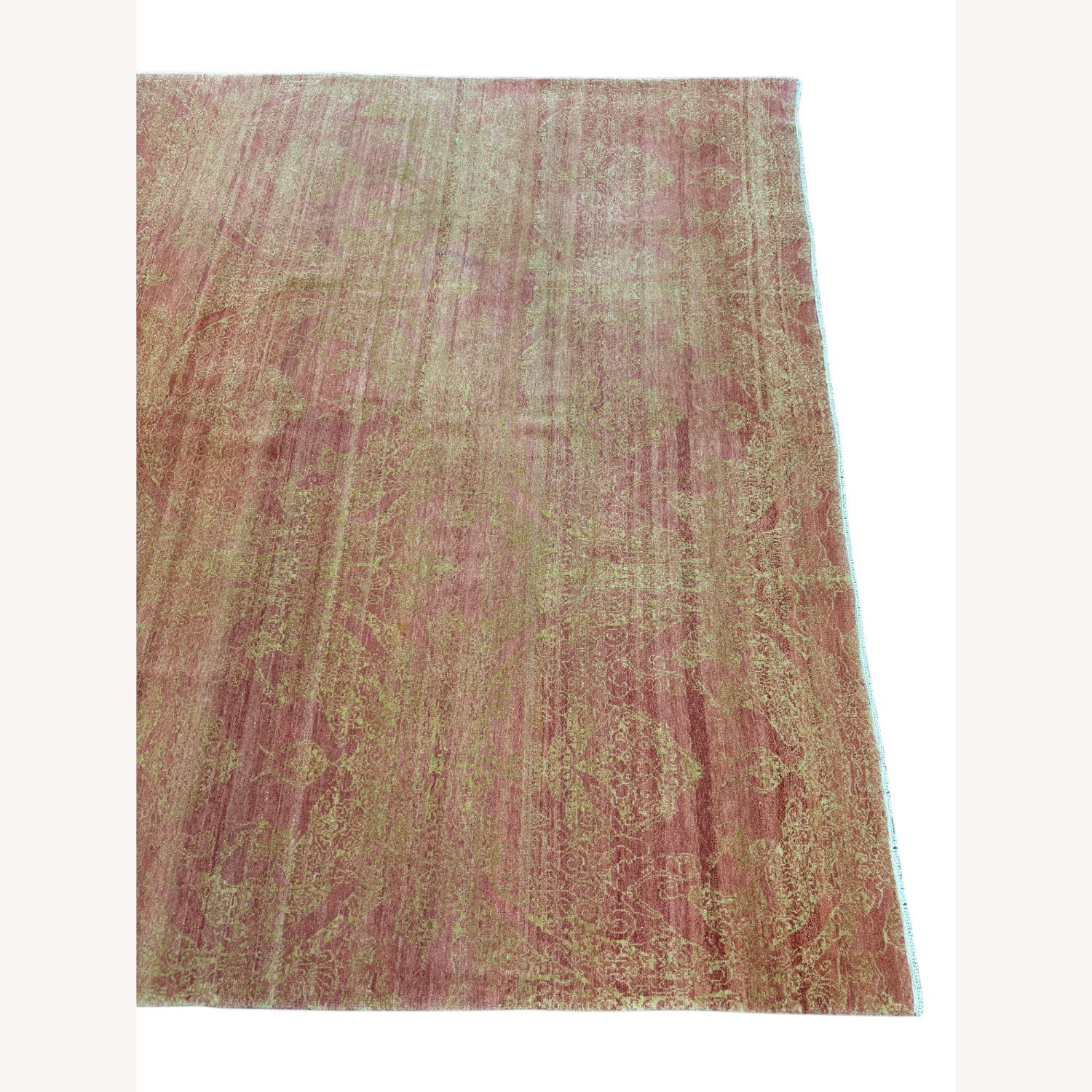 Orange Wool Area Rug 8' x 10' - image-4