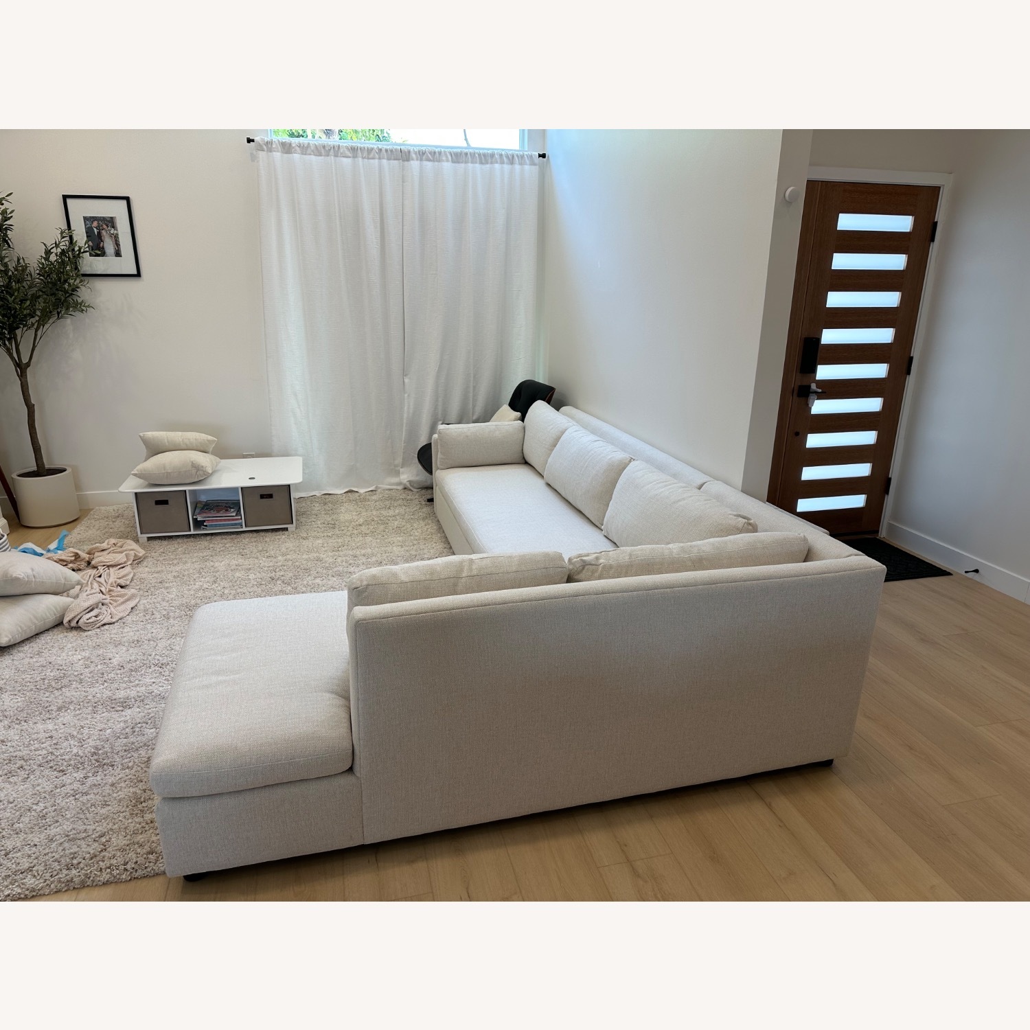 West Elm Marin Natural 2 Piece Sectional - image-3