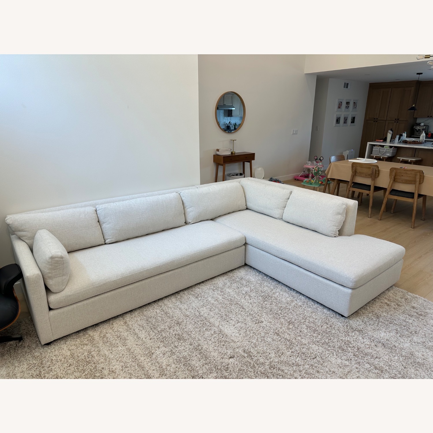 West Elm Marin Natural 2 Piece Sectional - image-1