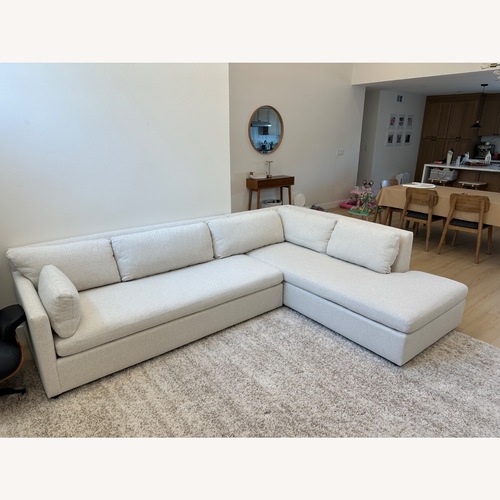 Used West Elm Marin Natural 2 Piece Sectional for sale on AptDeco