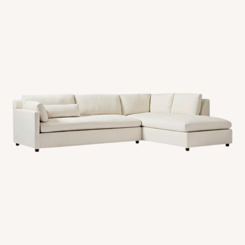 Used West Elm Marin Natural 2 Piece Sectional for sale on AptDeco