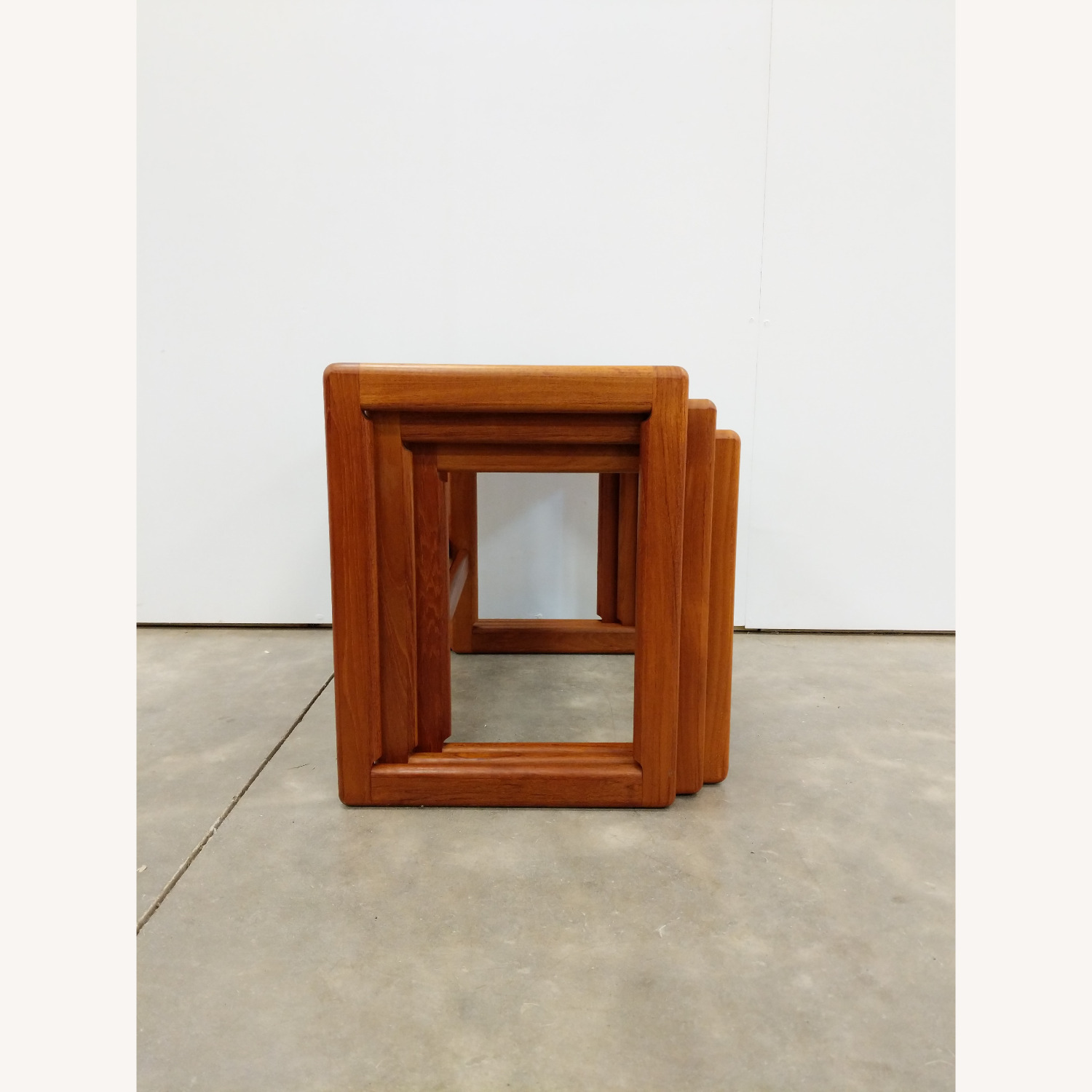 Vintage Mid Century Modern Teak Nesting Tables - image-7