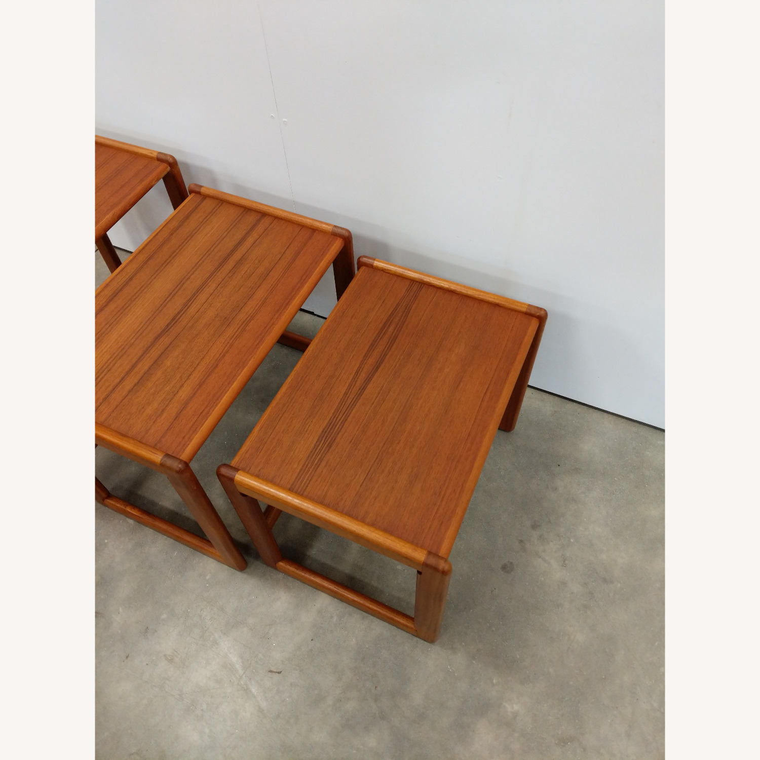 Vintage Mid Century Modern Teak Nesting Tables - image-4