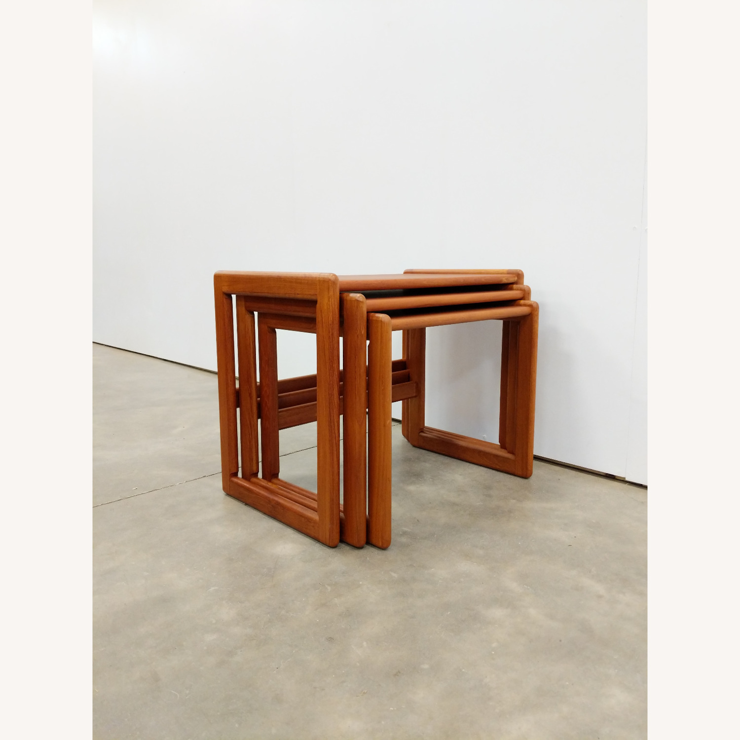 Vintage Mid Century Modern Teak Nesting Tables - image-8