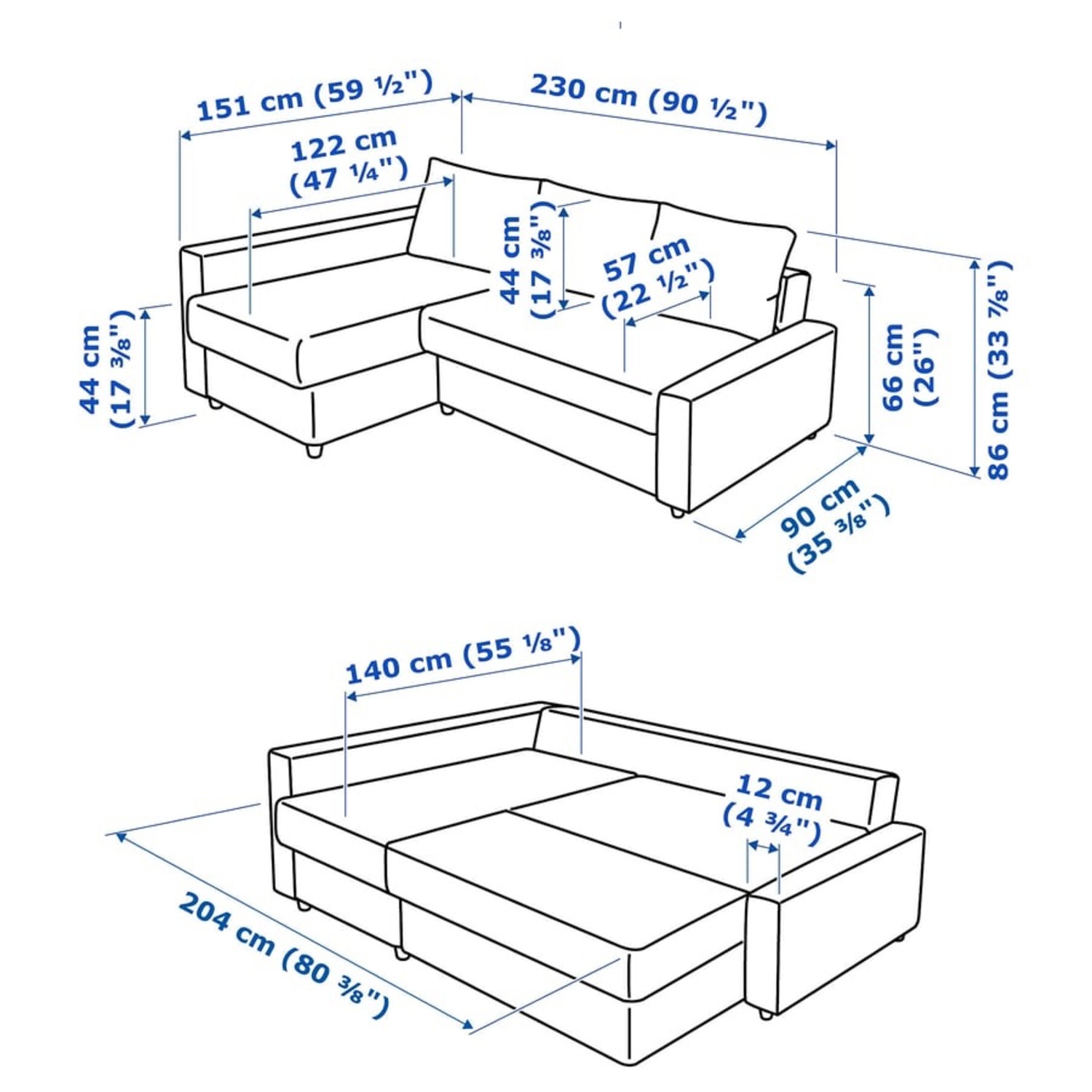 IKEA Friheten Black Leather Sleeper Sofa - image-5