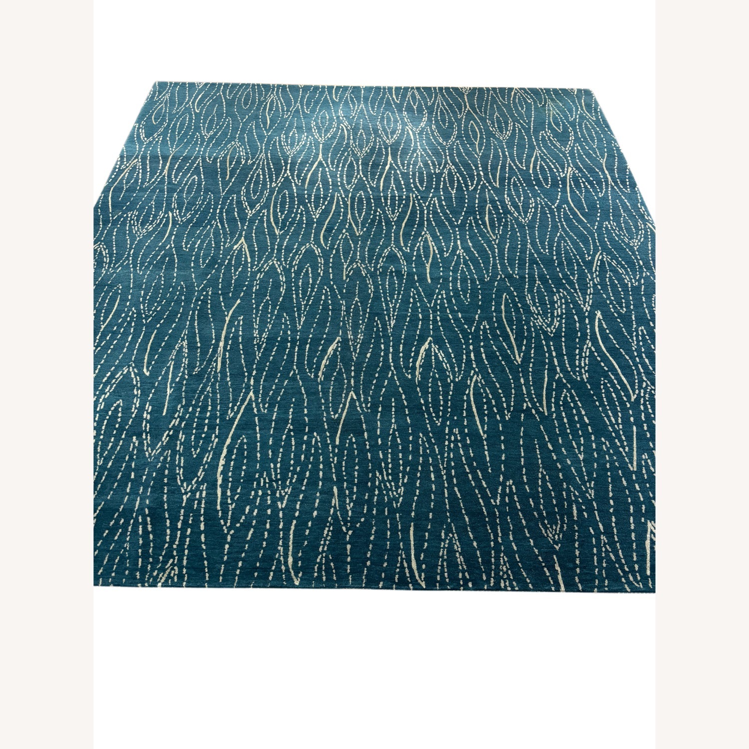 Contemporary Blue Wool Area Rug 8' x 10' - image-1