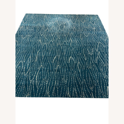 Used Contemporary Blue Wool Area Rug 8' x 10' for sale on AptDeco