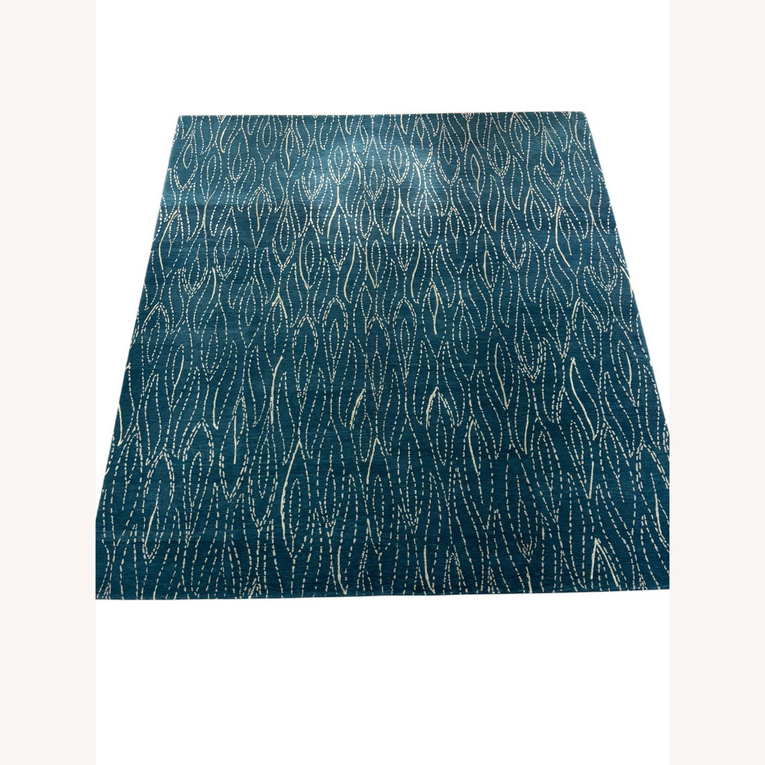Contemporary Blue Wool Area Rug 8' x 10' - image-2