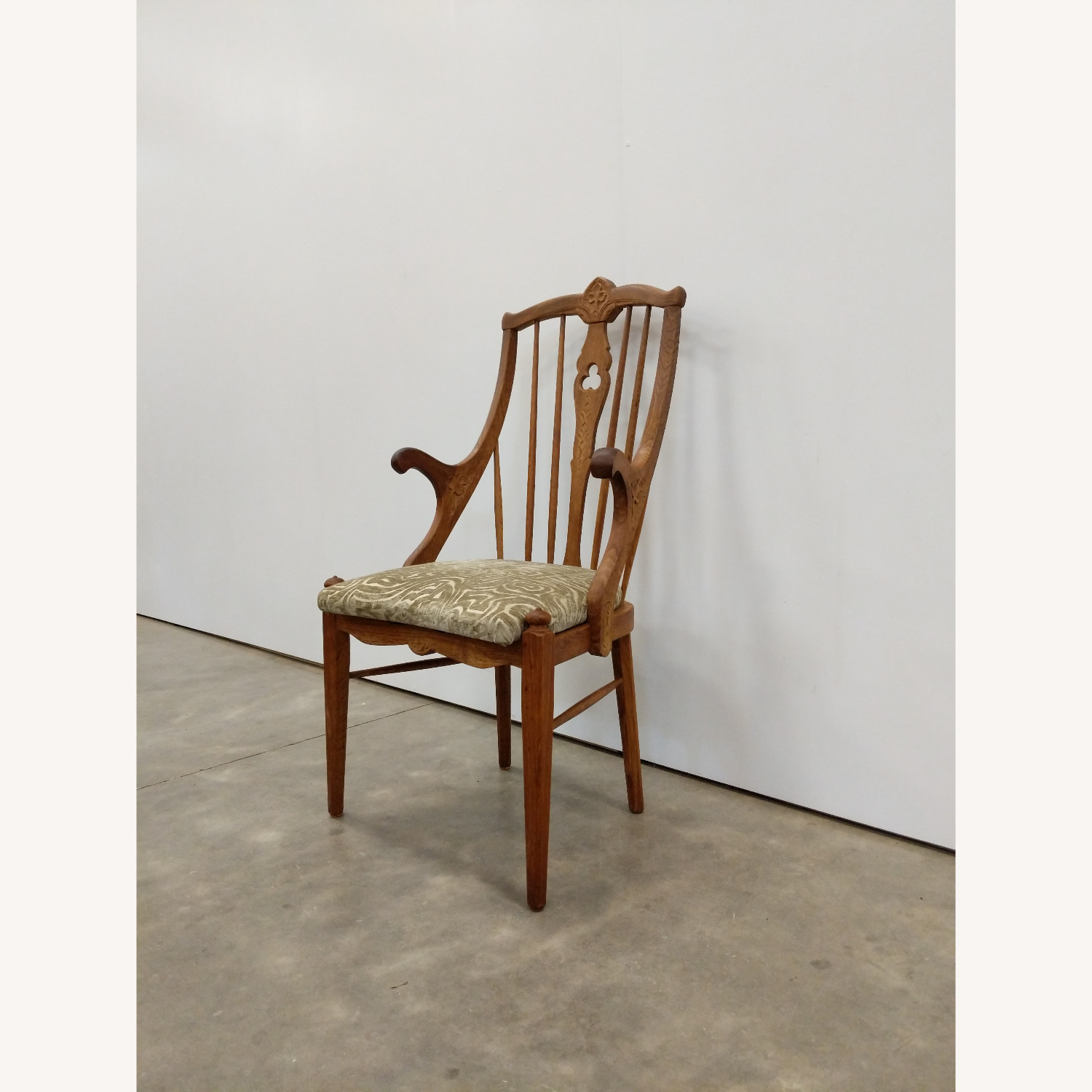 Antique Danish Oak Armchair - image-6