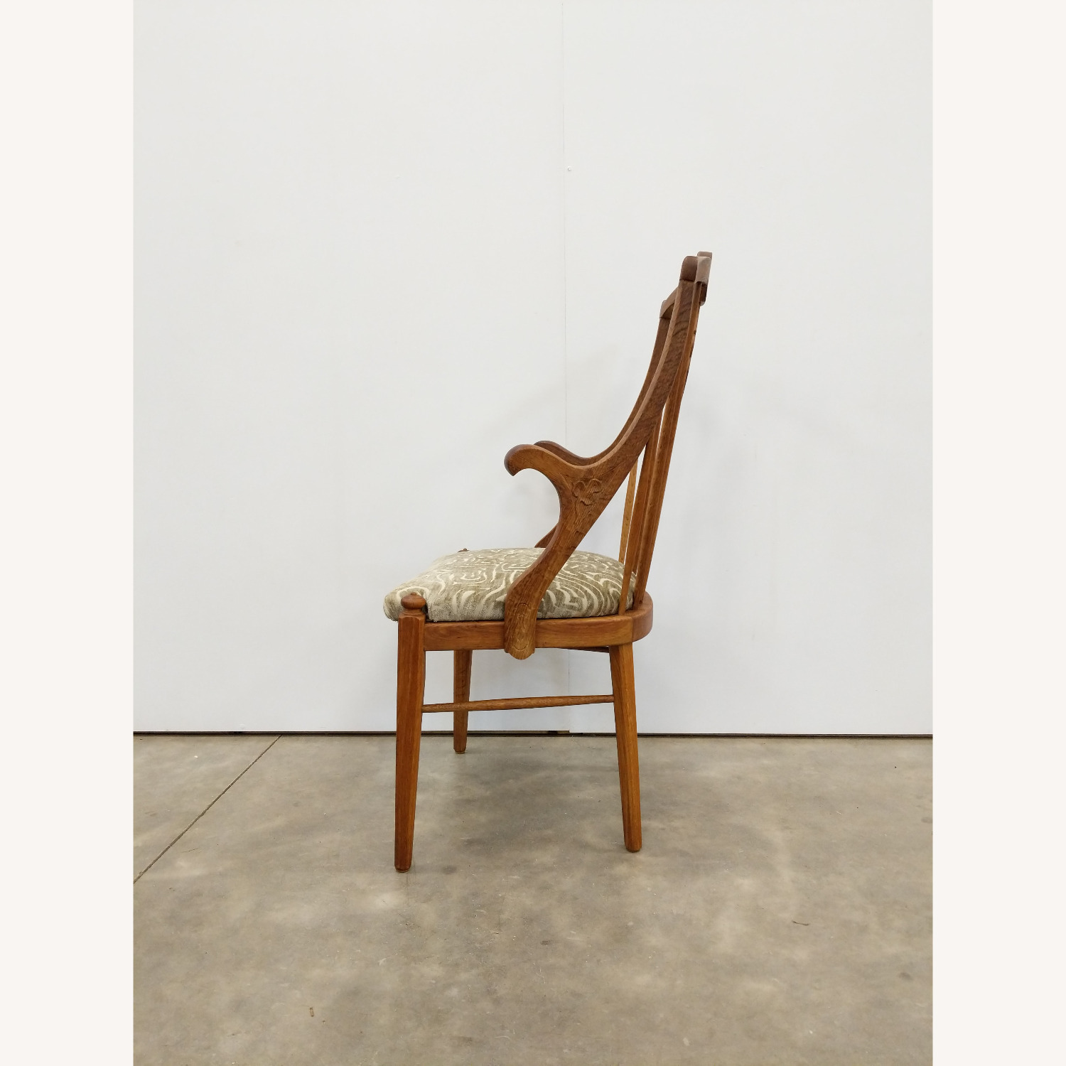 Antique Danish Oak Armchair - image-2