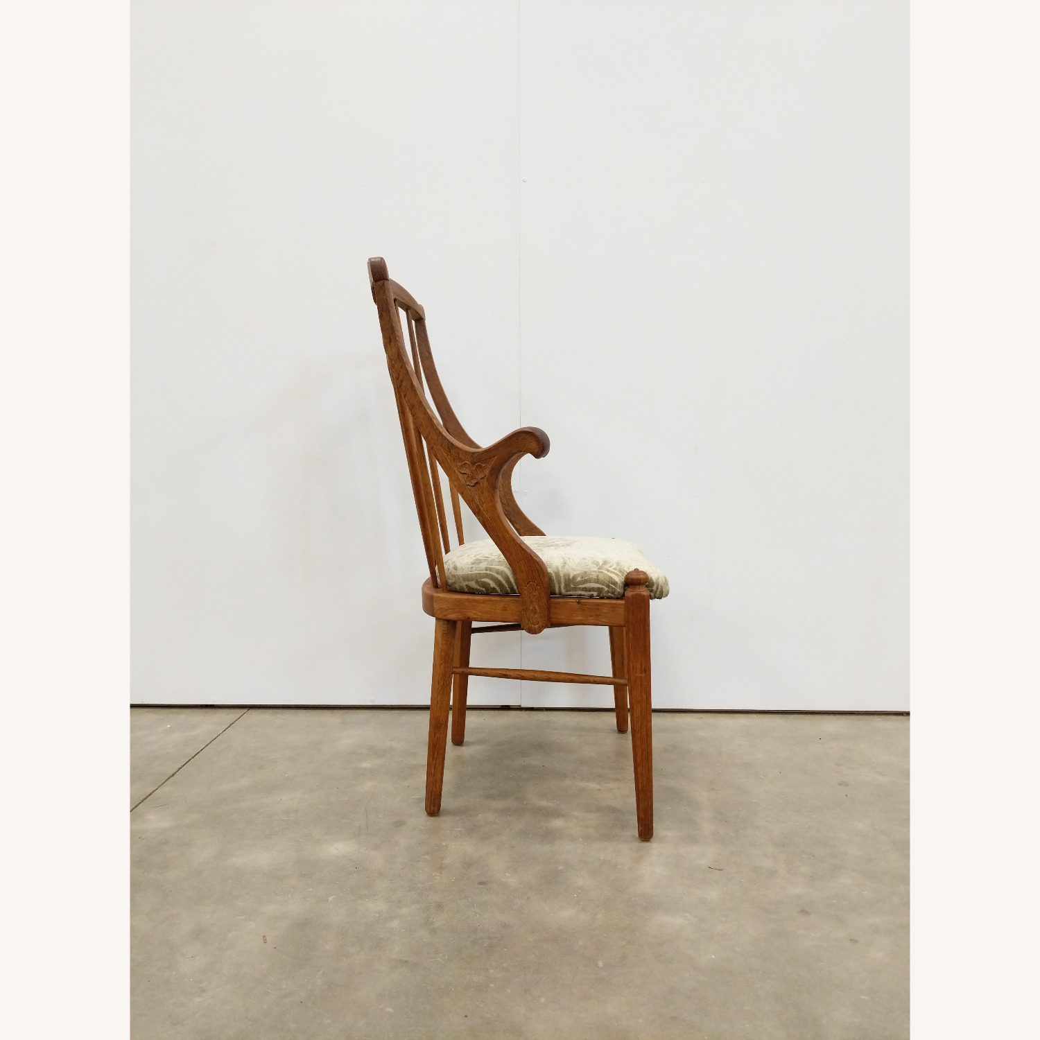 Antique Danish Oak Armchair - image-4